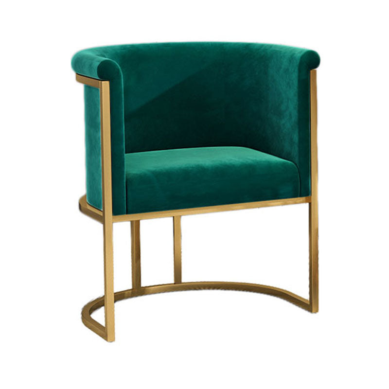 Sedie laterali rivestite di lusso in stile scandinavo Solido posteriore a braccio