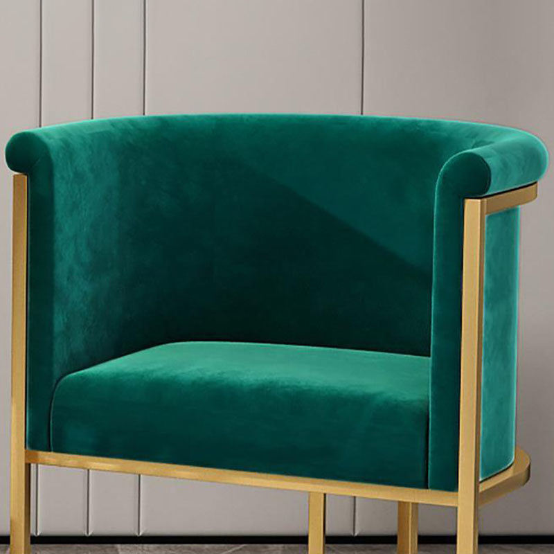 Sedie laterali rivestite di lusso in stile scandinavo Solido posteriore a braccio