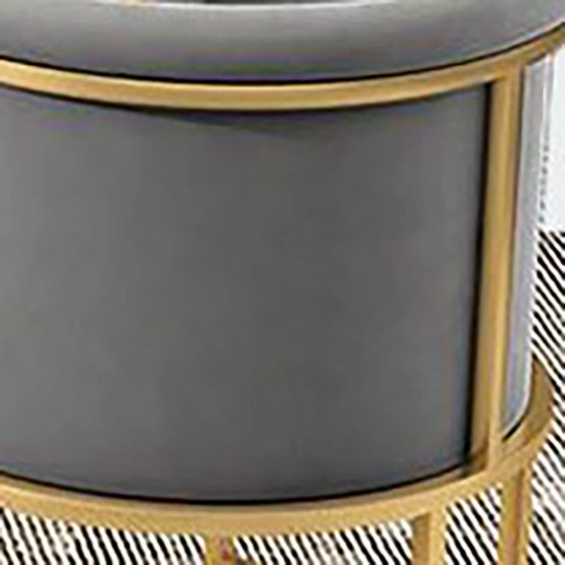 Sedie laterali rivestite di lusso in stile scandinavo Solido posteriore a braccio