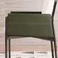 Matte Finish Hotel Dining Chair Contemporary Upholstered Solid Back Arm Chair