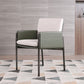 Matte Finish Hotel Dining Chair Contemporary Upholstered Solid Back Arm Chair