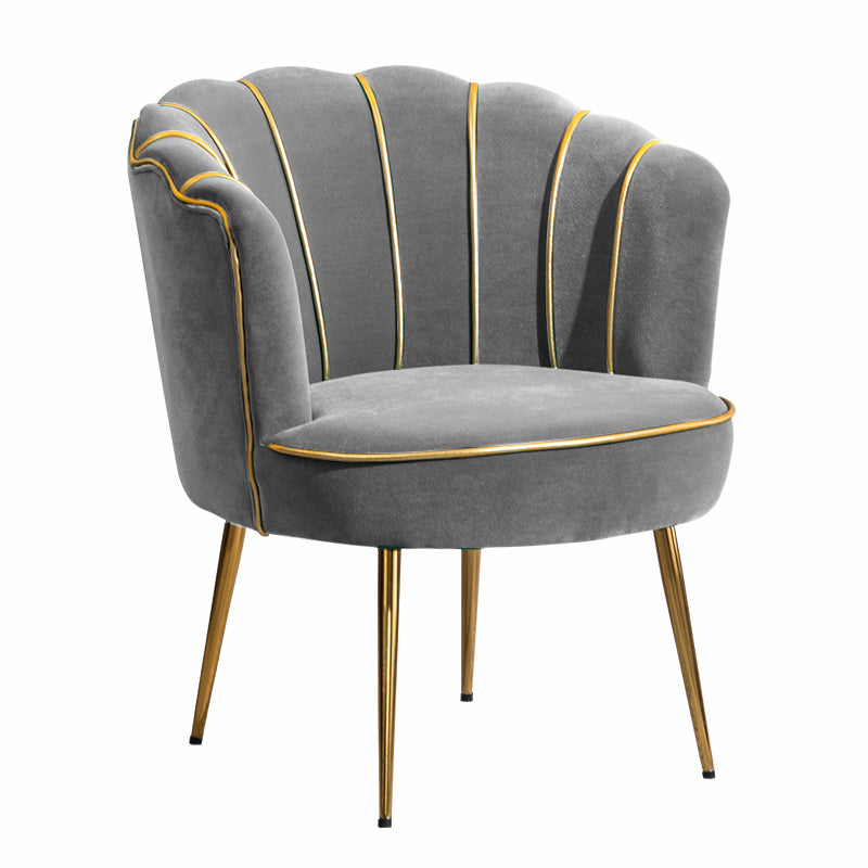 Scandinavian Upholstered Armless Dining Chairs Solid Back Chairs for Home