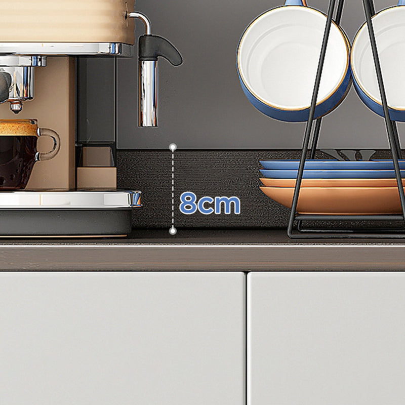 Server da pranzo in legno ingegnerizzato moderno sideboard di finitura antica con porta di vetro