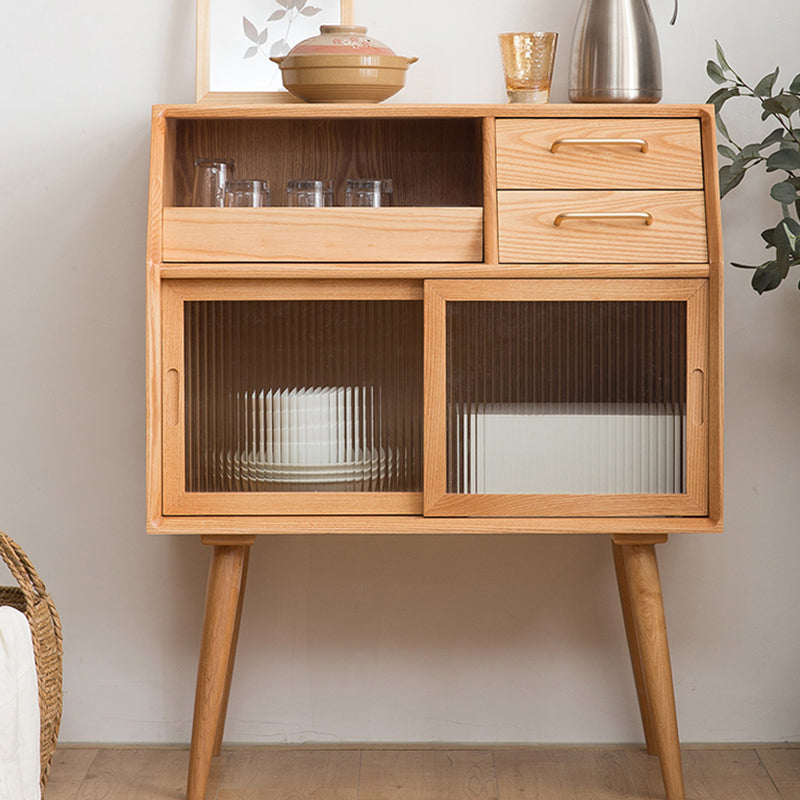 Bouchon de rangement à domicile en bois 31,5 "L Table du buffle rectangulaire moderne