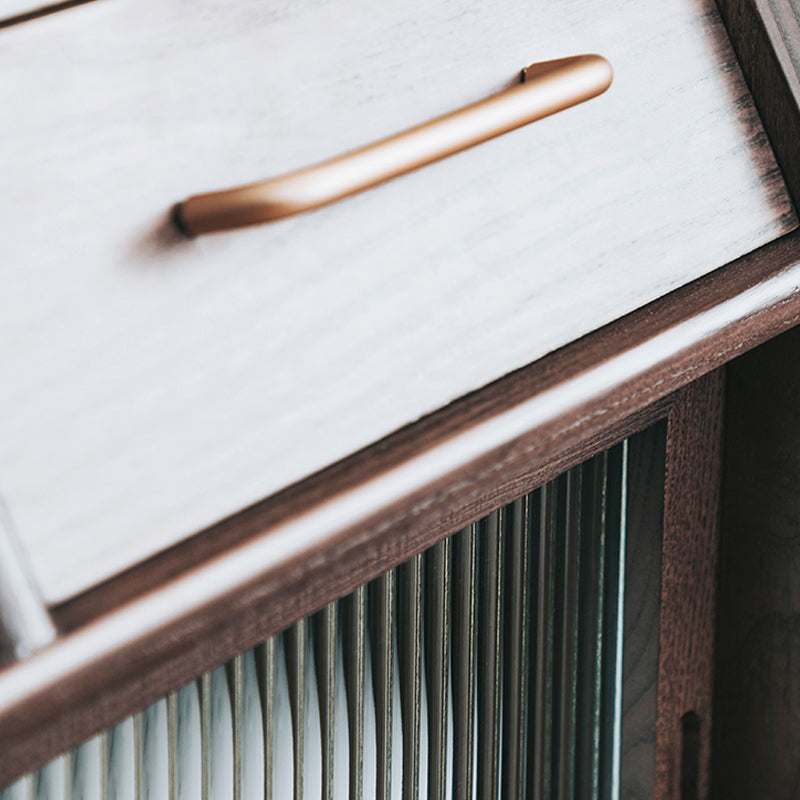Bouchon de rangement à domicile en bois 31,5 "L Table du buffle rectangulaire moderne