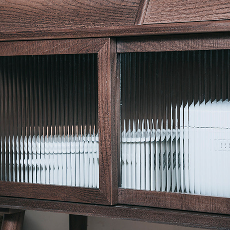 Bouchon de rangement à domicile en bois 31,5 "L Table du buffle rectangulaire moderne