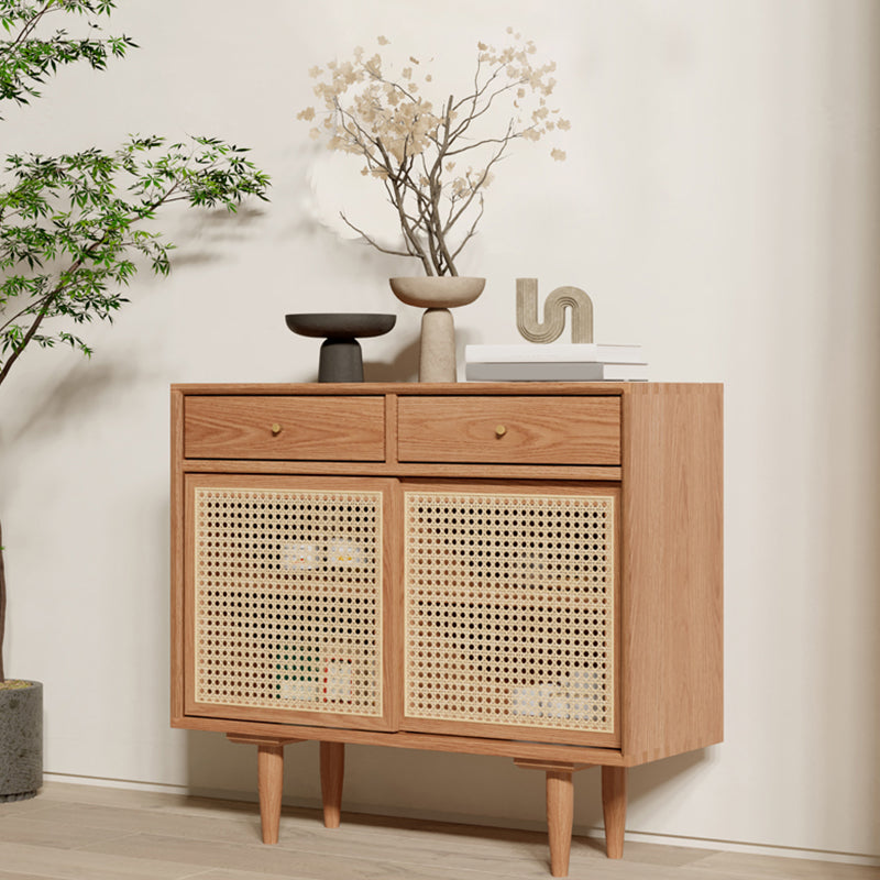 Farmhouse Storage Sideboard Home Wooden Side Board with Sliding Door Clearhalo 'buffet_sideboard' 'Buffets & Sideboards' 'furn' 'furn_buffet_sideboard' 'Furniture' 'Kitchen & Dining Furniture' 6176516