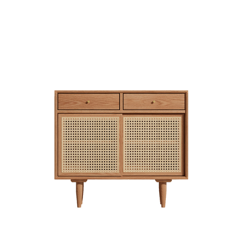 Farmhouse Storage Sideboard Home Wooden Side Board with Sliding Door 35"L x 13"W x 31"H Clearhalo 'buffet_sideboard' 'Buffets & Sideboards' 'furn' 'furn_buffet_sideboard' 'Furniture' 'Kitchen & Dining Furniture' 6176517