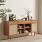 Farmhouse Storage Sideboard Home Wooden Side Board with Sliding Door Clearhalo 'buffet_sideboard' 'Buffets & Sideboards' 'furn' 'furn_buffet_sideboard' 'Furniture' 'Kitchen & Dining Furniture' 6176518