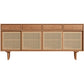 Farmhouse Storage Sideboard Home Wooden Side Board with Sliding Door Clearhalo 'buffet_sideboard' 'Buffets & Sideboards' 'furn' 'furn_buffet_sideboard' 'Furniture' 'Kitchen & Dining Furniture' 6176520