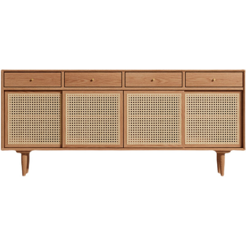 Farmhouse Storage Sideboard Home Wooden Side Board with Sliding Door Clearhalo 'buffet_sideboard' 'Buffets & Sideboards' 'furn' 'furn_buffet_sideboard' 'Furniture' 'Kitchen & Dining Furniture' 6176520