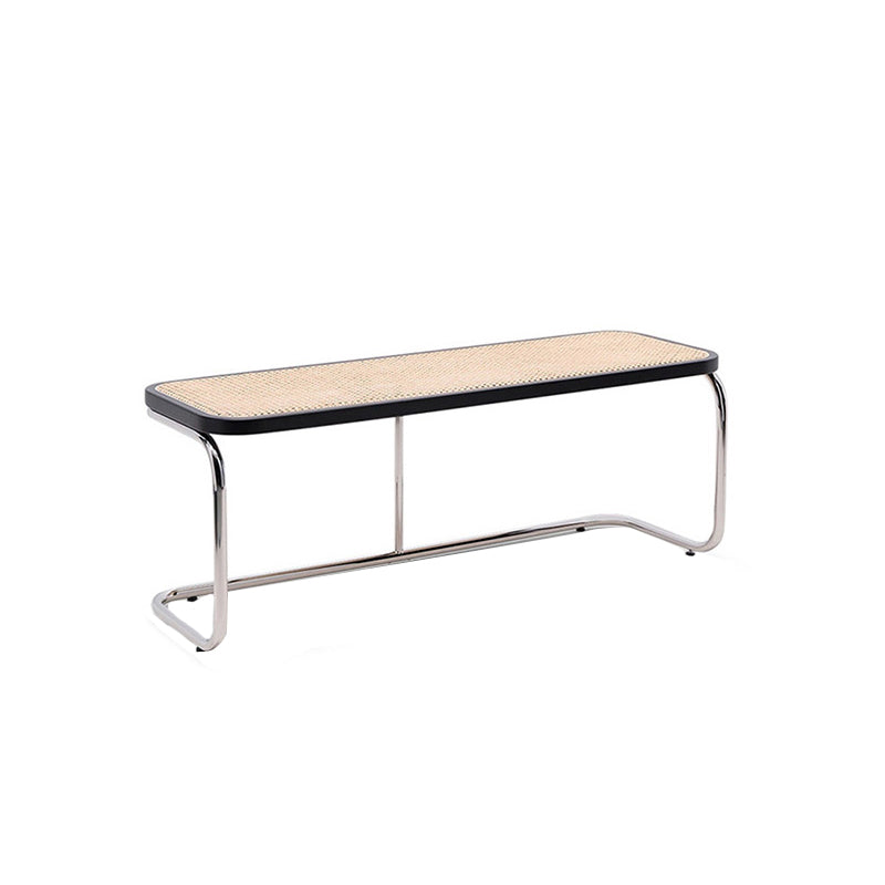 Tropical Rubber Wood Bedroom Bench 15" Wide Entryway Bench with Legs Black Clearhalo 'Benches' 'Chairs & Seating' 'furn' 'furn_benches' 'Furniture' 'Living Room Furniture' 6176920