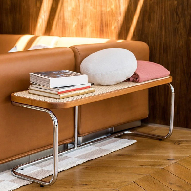 Tropical Rubber Wood Bedroom Bench 15" Wide Entryway Bench with Legs Clearhalo 'Benches' 'Chairs & Seating' 'furn' 'furn_benches' 'Furniture' 'Living Room Furniture' 6176922