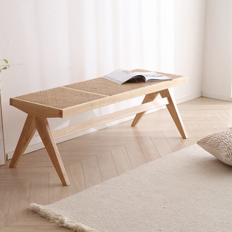 Tropical Rubber Wood Bedroom Bench 50" L Seating Bench with Legs Clearhalo 'Benches' 'Chairs & Seating' 'furn' 'furn_benches' 'Furniture' 'Living Room Furniture' 6176935