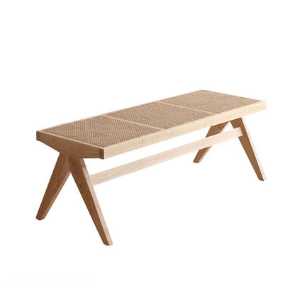 Tropical Rubber Wood Bedroom Bench 50" L Seating Bench with Legs Natural Clearhalo 'Benches' 'Chairs & Seating' 'furn' 'furn_benches' 'Furniture' 'Living Room Furniture' 6176936