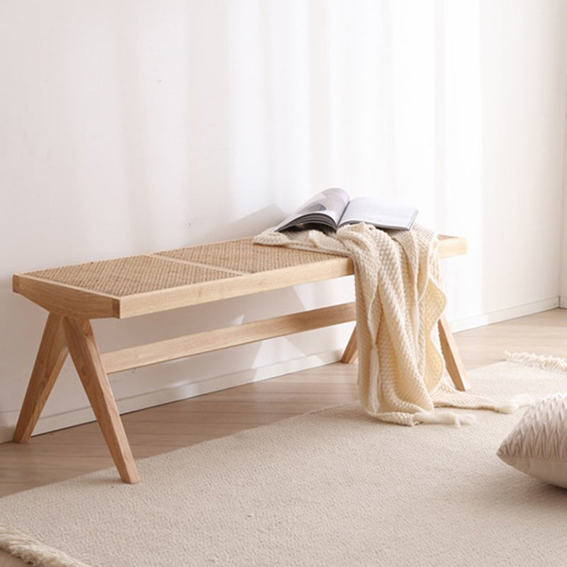 Tropical Rubber Wood Bedroom Bench 50" L Seating Bench with Legs Clearhalo 'Benches' 'Chairs & Seating' 'furn' 'furn_benches' 'Furniture' 'Living Room Furniture' 6176937