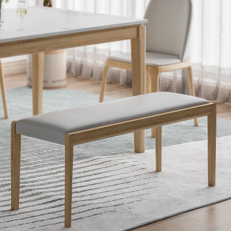 15.6-inch Width Modern Seating Bench Cushioned Solid Wood Bench Clearhalo 'Benches' 'Chairs & Seating' 'furn' 'furn_benches' 'Furniture' 'Living Room Furniture' 6176947