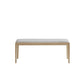15.6-inch Width Modern Seating Bench Cushioned Solid Wood Bench Clearhalo 'Benches' 'Chairs & Seating' 'furn' 'furn_benches' 'Furniture' 'Living Room Furniture' 6176948