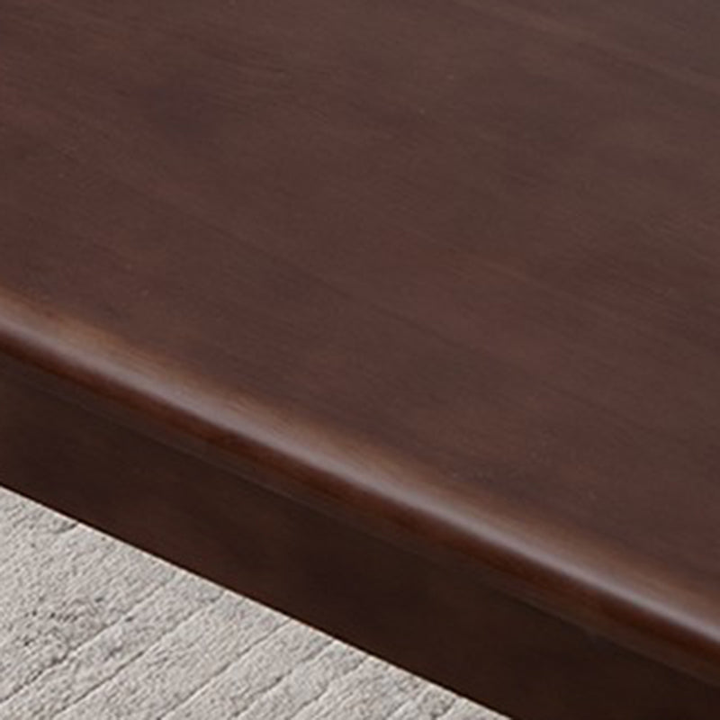 Contemporary Rubber Wood Seating Bench Rectangle Bedroom Bench with Straight Legs Clearhalo 'Benches' 'Chairs & Seating' 'furn' 'furn_benches' 'Furniture' 'Living Room Furniture' 6176965