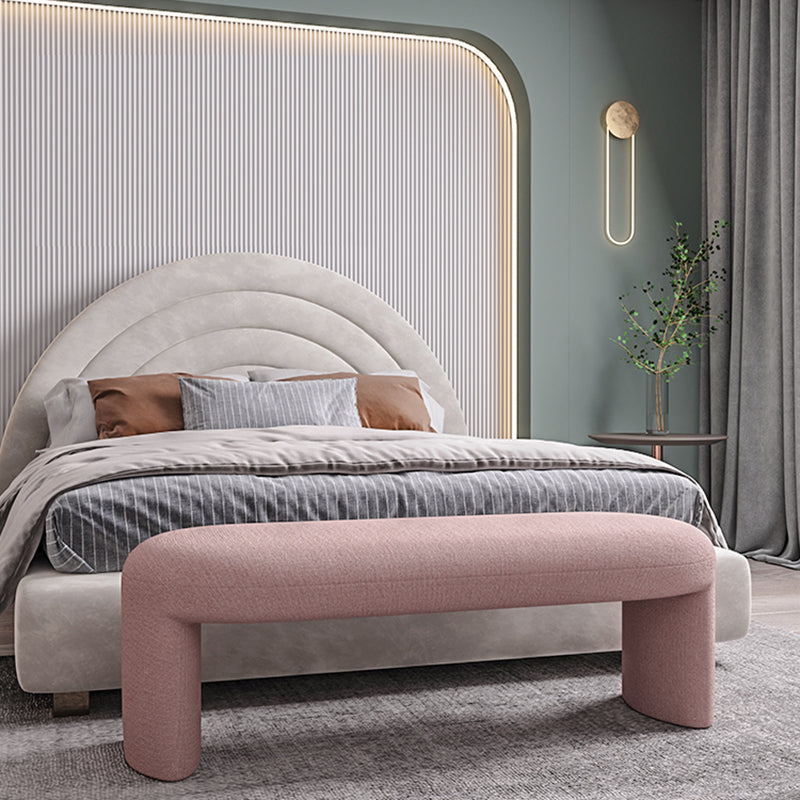 Contemporary Upholstered Bench Bedroom Seating Bench with Legs Clearhalo 'Benches' 'Chairs & Seating' 'furn' 'furn_benches' 'Furniture' 'Living Room Furniture' 6176981