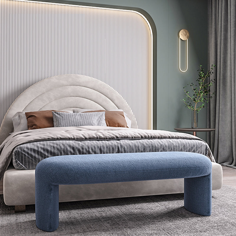 Contemporary Upholstered Bench Bedroom Seating Bench with Legs Clearhalo 'Benches' 'Chairs & Seating' 'furn' 'furn_benches' 'Furniture' 'Living Room Furniture' 6176990