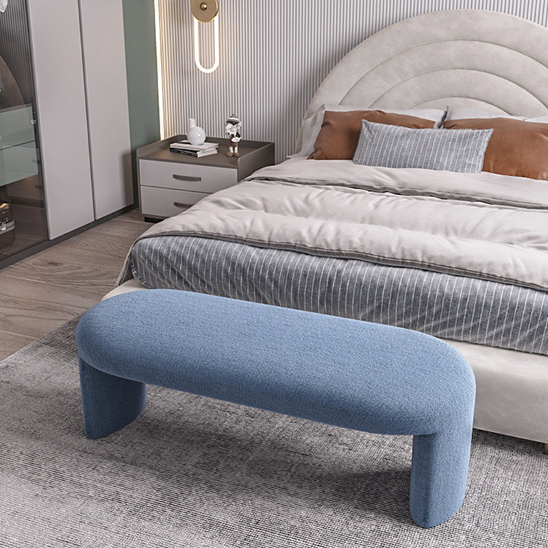 Contemporary Upholstered Bench Bedroom Seating Bench with Legs Clearhalo 'Benches' 'Chairs & Seating' 'furn' 'furn_benches' 'Furniture' 'Living Room Furniture' 6176991