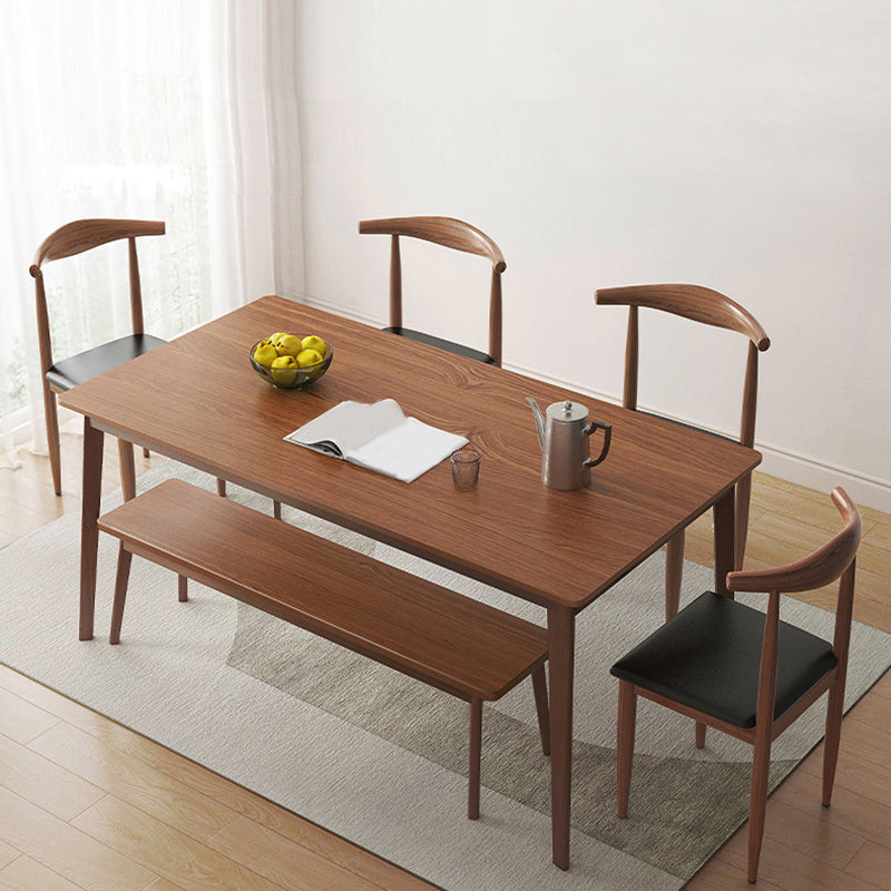 Modern Engineered Wood Seating Bench 17.7" Height Bench with Legs Clearhalo 'Benches' 'Chairs & Seating' 'furn' 'furn_benches' 'Furniture' 'Living Room Furniture' 6176998