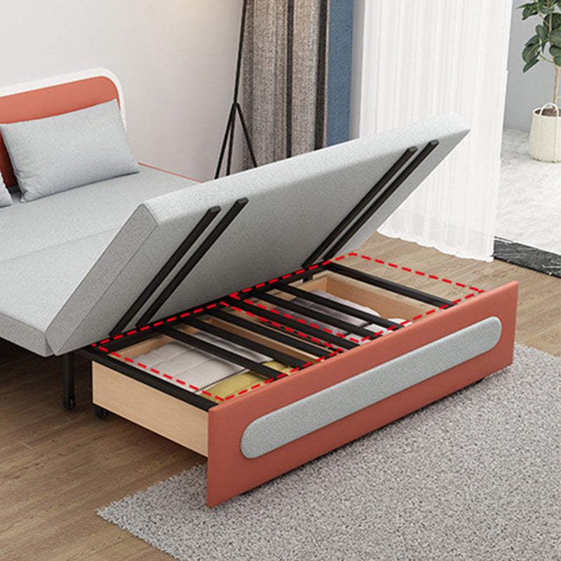 Divano letto in pelle finta 32.28 "divano dormiente con rivestimento