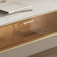 Glam Stone TV Console Floating TV Media Stand for Living Room Clearhalo 'furn' 'furn_tv_stands_entertainment_centers' 'Furniture' 'Living Room Furniture' 'TV Stands & Entertainment Centers' 'TV Stands & Media Storage Furniture' 'tv_stands_entertainment_centers' 6182379