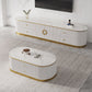 Glam Marble TV Stand Console Enclosed Storage TV Media Stand with Doors for Living Room Clearhalo 'furn' 'furn_tv_stands_entertainment_centers' 'Furniture' 'Living Room Furniture' 'TV Stands & Entertainment Centers' 'TV Stands & Media Storage Furniture' 'tv_stands_entertainment_centers' 6182459