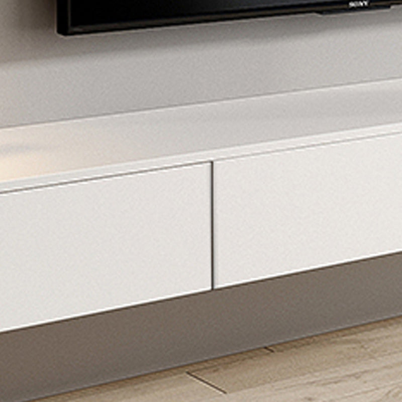 Modern White TV Media Stand Floating TV Stand Console with Drawers for Living Room Clearhalo 'furn' 'furn_tv_stands_entertainment_centers' 'Furniture' 'Living Room Furniture' 'TV Stands & Entertainment Centers' 'TV Stands & Media Storage Furniture' 'tv_stands_entertainment_centers' 6182521