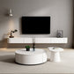 Modern White TV Media Stand Floating TV Stand Console with Drawers for Living Room Clearhalo 'furn' 'furn_tv_stands_entertainment_centers' 'Furniture' 'Living Room Furniture' 'TV Stands & Entertainment Centers' 'TV Stands & Media Storage Furniture' 'tv_stands_entertainment_centers' 6182524