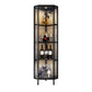 Glass Door Curio Display Glam Style Display Stand with Shelves Clearhalo 'Display & China Cabinets' 'display_china_cabinets' 'furn' 'furn_display_china_cabinets' 'Furniture' 'Kitchen & Dining Furniture' 6182827