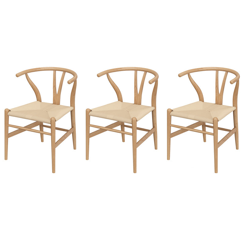 Modern 1/3/5 Pieces Dining Set Rectangle Pine Wood Dining Table for Dining Room 3 Wood Chairs Clearhalo 'Dining Room Sets' 'Dining Tables & Seating' 'dining_room_set' 'furn' 'furn_dining_room_set' 'Furniture' 'Kitchen & Dining Furniture' 6182839