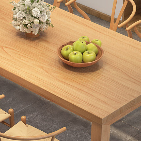 Modern 1/3/5 Pieces Dining Set Rectangle Pine Wood Dining Table for Dining Room Clearhalo 'Dining Room Sets' 'Dining Tables & Seating' 'dining_room_set' 'furn' 'furn_dining_room_set' 'Furniture' 'Kitchen & Dining Furniture' 6182845