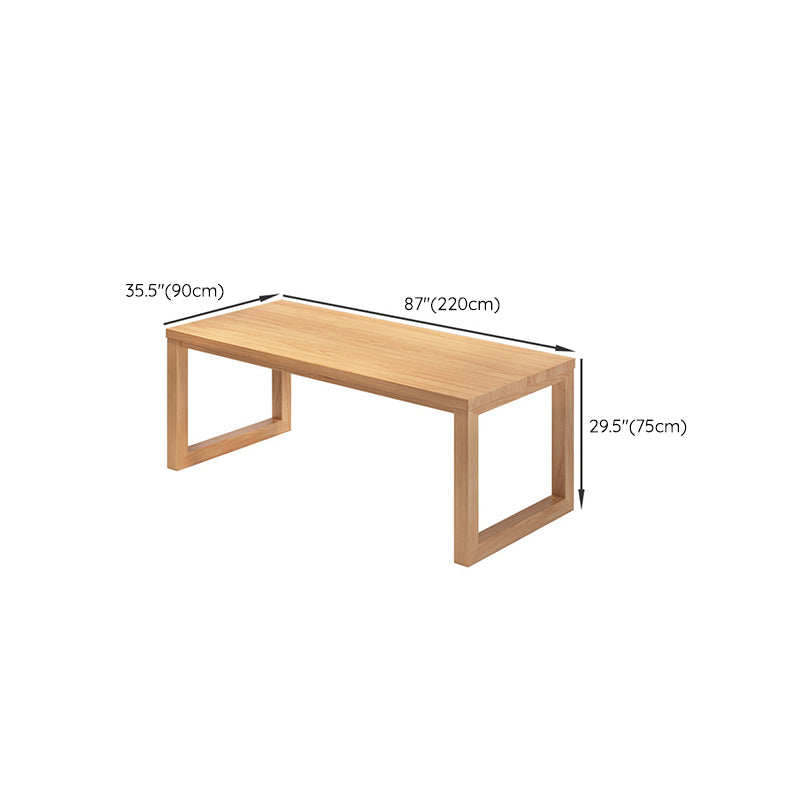 Modern 1/3/5 Pieces Dining Set Rectangle Pine Wood Dining Table for Dining Room Clearhalo 'Dining Room Sets' 'Dining Tables & Seating' 'dining_room_set' 'furn' 'furn_dining_room_set' 'Furniture' 'Kitchen & Dining Furniture' 6182855