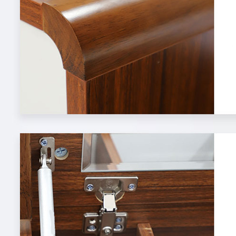 Cómoda de almacenamiento de madera contemporánea Cómoda de dormitorio vertical con cajones