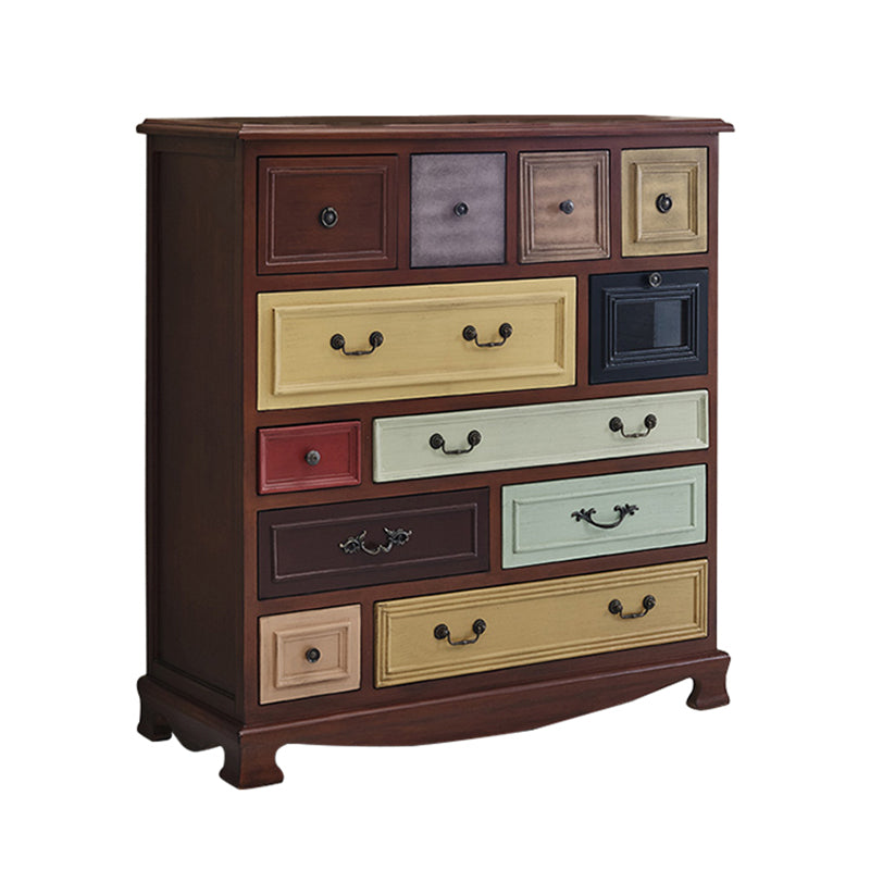 Nautical Bedroom Chest Solid Wood 16"Wide Storage Chest with Drawers Brown Clearhalo 'Bedroom Furniture' 'Dressers & Chests' 'dressers_chests' 'furn' 'furn_dressers_chests' 'Furniture' 6182928