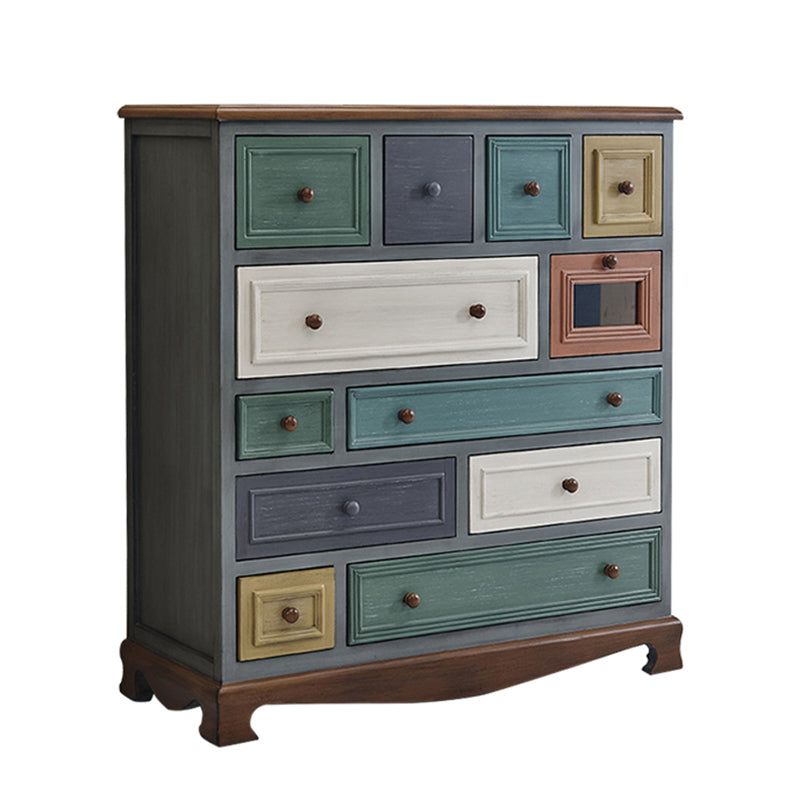Nautical Bedroom Chest Solid Wood 16"Wide Storage Chest with Drawers Grey Clearhalo 'Bedroom Furniture' 'Dressers & Chests' 'dressers_chests' 'furn' 'furn_dressers_chests' 'Furniture' 6182929