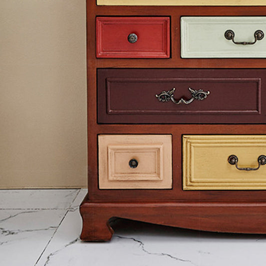 Nautical Bedroom Chest Solid Wood 16"Wide Storage Chest with Drawers