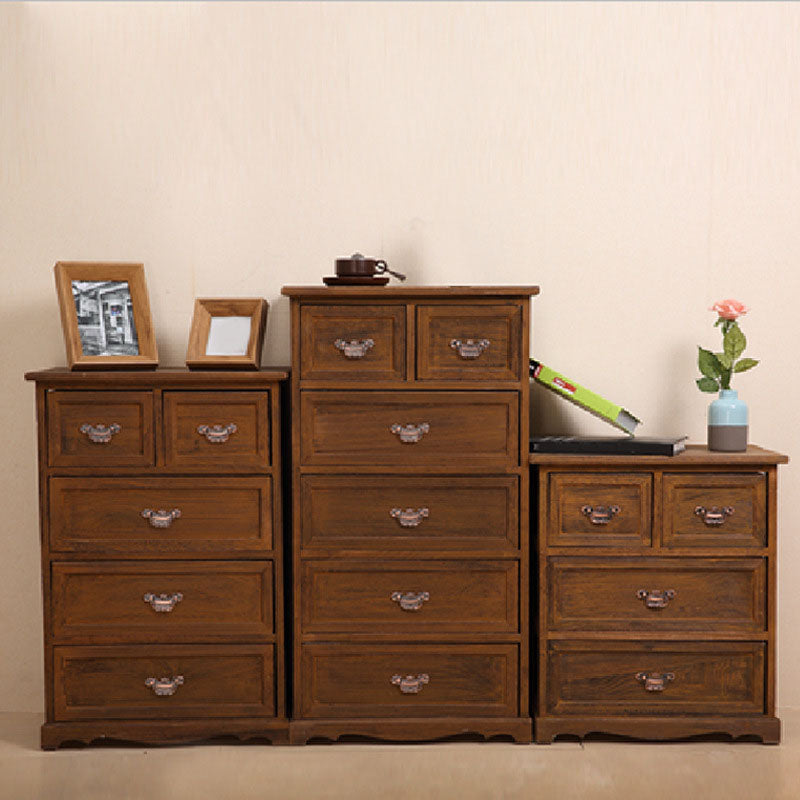 Cassapanca verticale in legno da camera da letto nautica da 12 pollici con cassetti