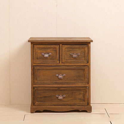 Cassapanca verticale in legno da camera da letto nautica da 12 pollici con cassetti