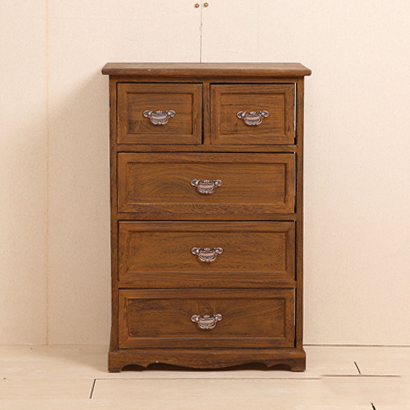 Cassapanca verticale in legno da camera da letto nautica da 12 pollici con cassetti