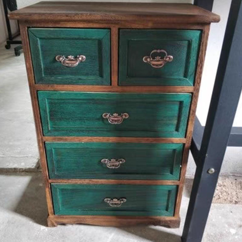 Cassapanca verticale in legno da camera da letto nautica da 12 pollici con cassetti