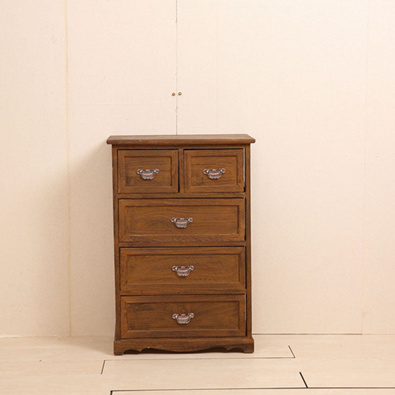 Cassapanca verticale in legno da camera da letto nautica da 12 pollici con cassetti