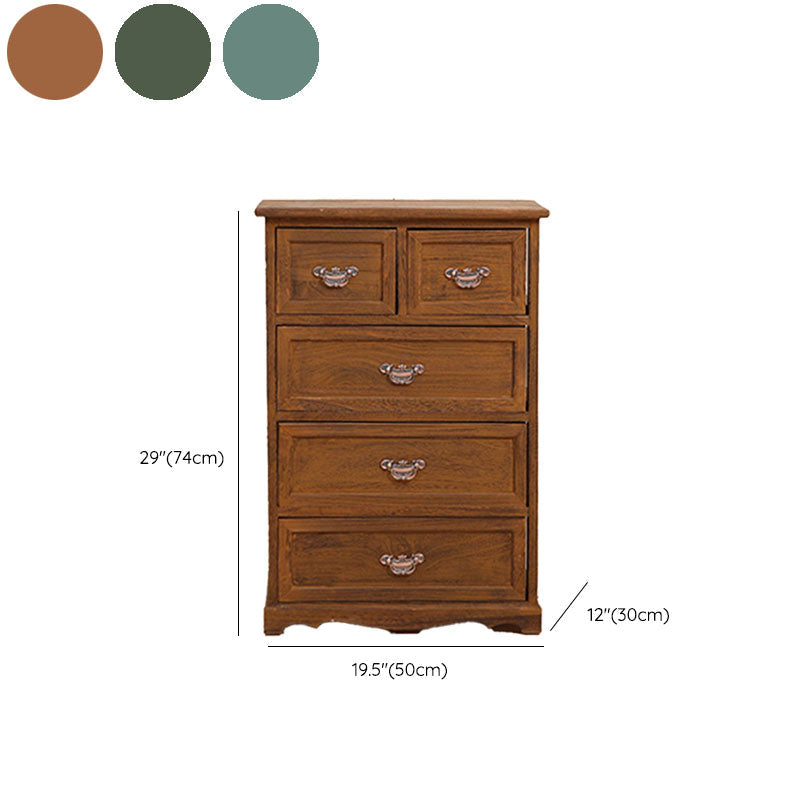 Cassapanca verticale in legno da camera da letto nautica da 12 pollici con cassetti