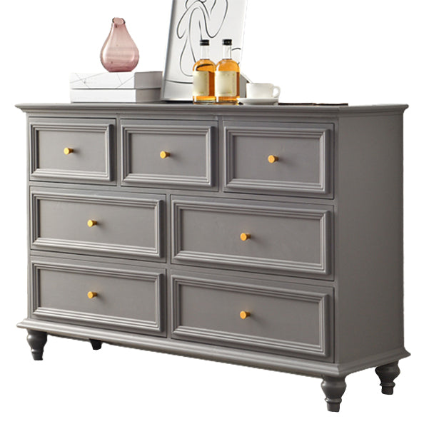 Contemporary 13.7" Wide Storage Chest 6 Soft-Close Drawers Chest 47"L x 14"W x 31"H Grey Clearhalo 'Bedroom Furniture' 'Dressers & Chests' 'dressers_chests' 'furn' 'furn_dressers_chests' 'Furniture' 6182973