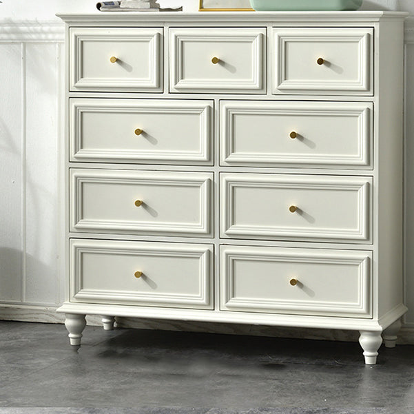 Contemporary 13.7" Wide Storage Chest 6 Soft-Close Drawers Chest 39"L x 14"W x 39"H White Clearhalo 'Bedroom Furniture' 'Dressers & Chests' 'dressers_chests' 'furn' 'furn_dressers_chests' 'Furniture' 6182985