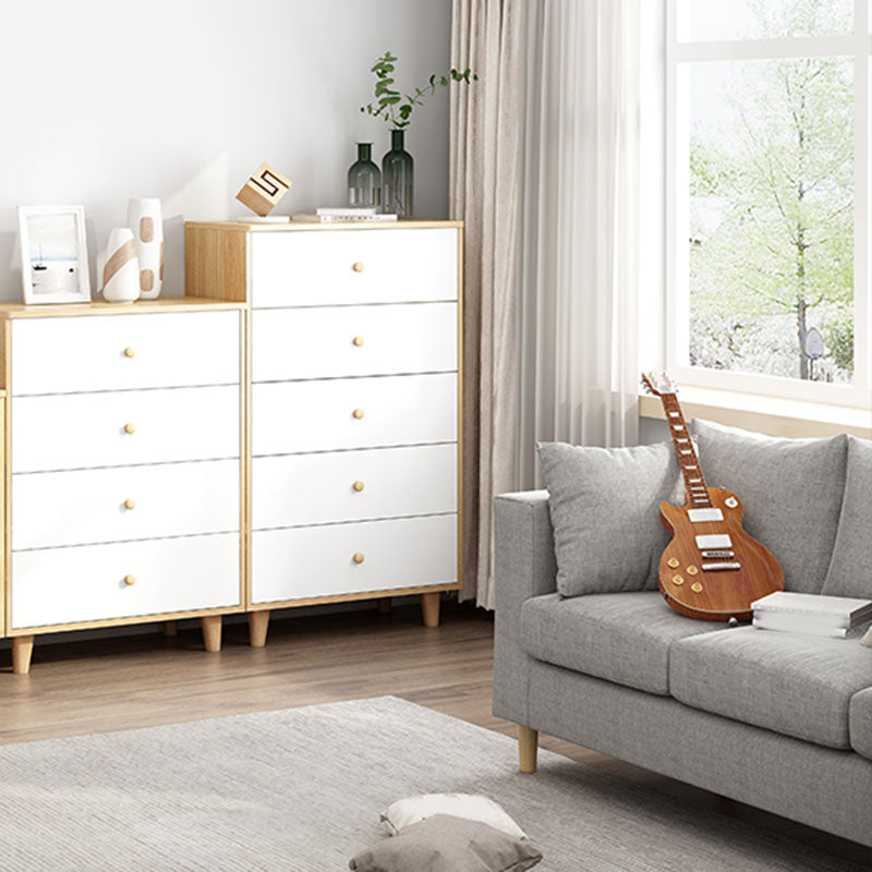 Cassettiera moderna per camera da letto in legno ingegnerizzato con cassetti