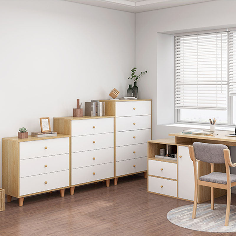 Cassettiera moderna per camera da letto in legno ingegnerizzato con cassetti